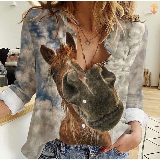 Unique Funny horse All Printed 3D Casual Shirt