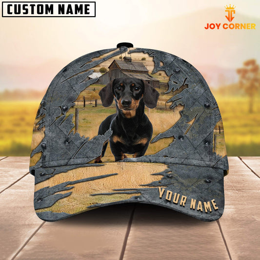 Uni Dachshund Customized Name Cap