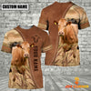 Uni Personalized Name Limousin Brown 3D Shirt