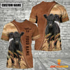 Uni Personalized Name Belted Galloway Brown 3D Shirt