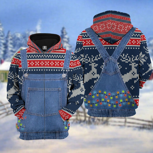 Uni Christmas Knitting Pattern 3D Hoodie