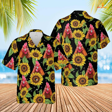 Unique Chicken Sunflower Hawaiian Shirt 2023