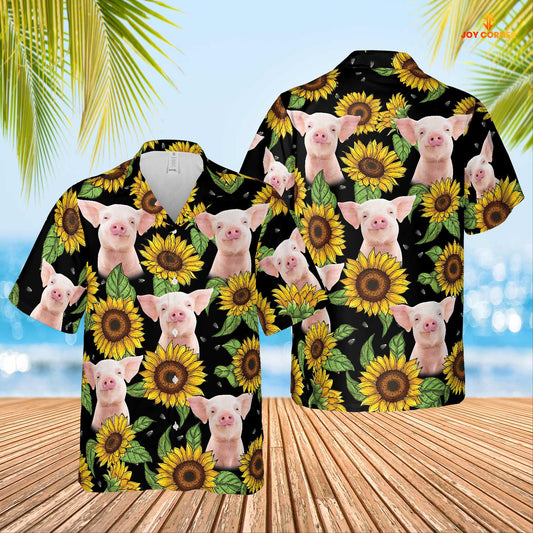 Unique Pig Sunflower Hawaiian Shirt 2023