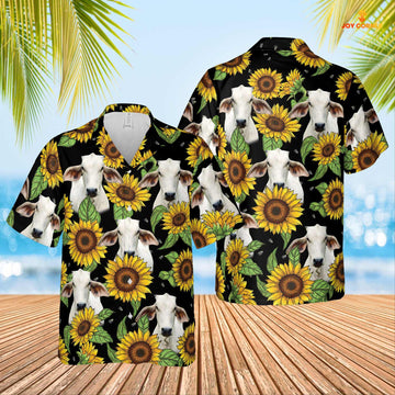 Unique Brahman Sunflower Hawaiian Shirt 2023