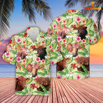 Uni Beefmaster Hibicus Floral 3D Hawaiian Shirt