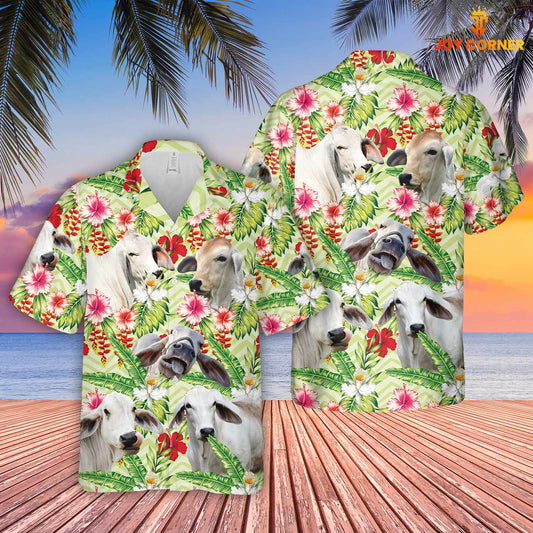Uni Brahman Hibicus Floral 3D Hawaiian Shirt