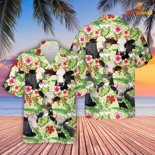 Uni Black Baldy Hibicus Floral 3D Hawaiian Shirt