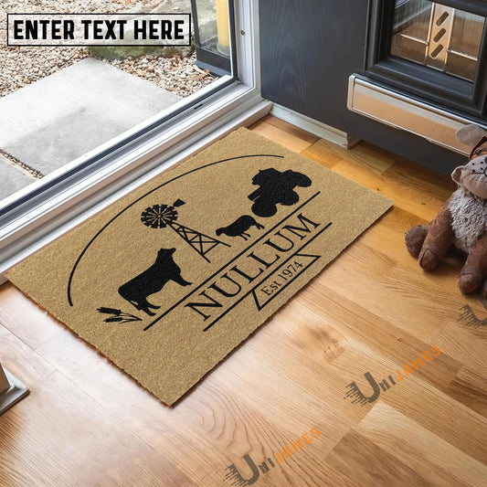 Uni Custom Nullum Logo Coir Doormat