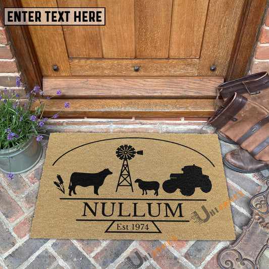 Uni Custom Nullum Logo Coir Doormat