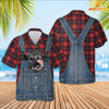 Unique Dexter Red Plaid Pattern 3D Shirts
