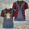 Unique Charolais Red Plaid Pattern 3D Shirts