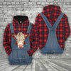 Unique Hereford Red Plaid Pattern 3D Shirts