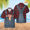 Unique Beefmaster Red Plaid Pattern 3D Shirts