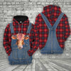 Unique Beefmaster Red Plaid Pattern 3D Shirts