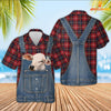 Unique Brahman Red Plaid Pattern 3D Shirts