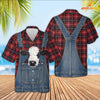 Unique Black Baldy Red Plaid Pattern 3D Shirts