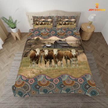 Uni Simmental Vintage 3D Bedding Set