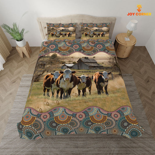 Uni Hereford Vintage 3D Bedding Set