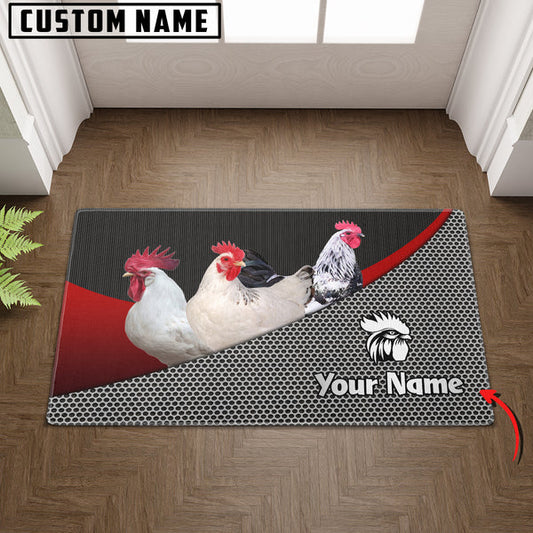 Uni Chicken Metal Pattern Doormat