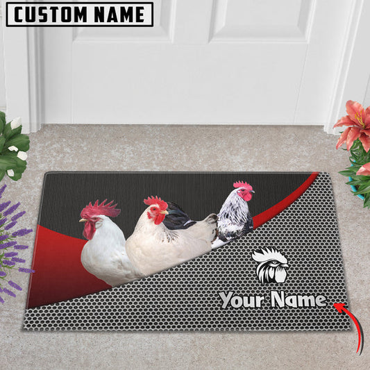 Uni Chicken Metal Pattern Doormat