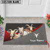 Uni Boer Goat Metal Pattern Doormat