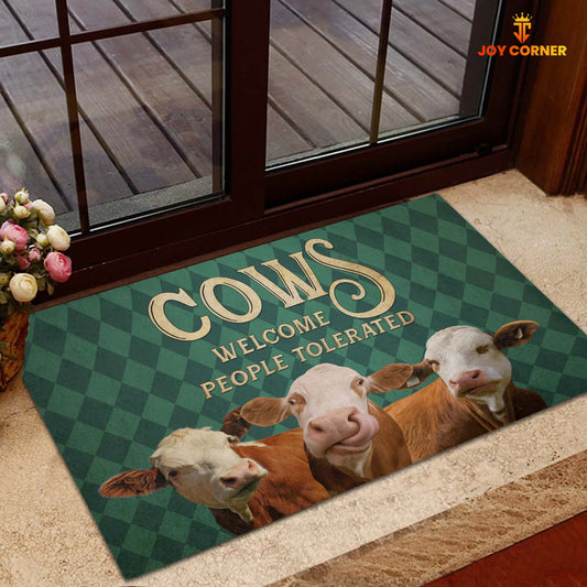 Uni Simmental Welcome People Tolerated Doormat