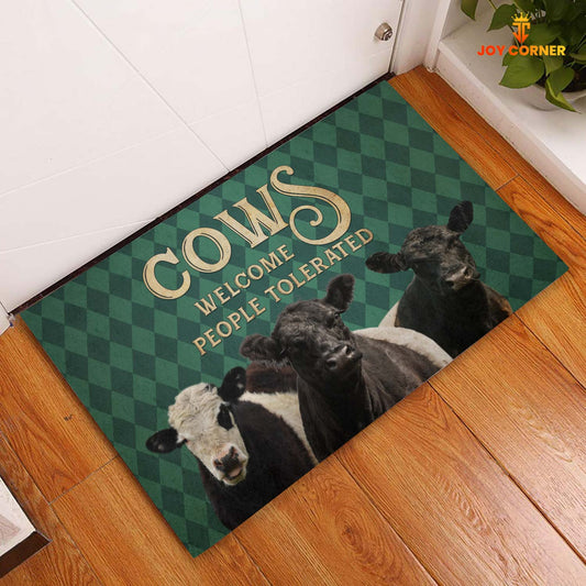 Uni Belted Galloway Welcome People Tolerated Doormat