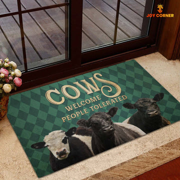 Uni Belted Galloway Welcome People Tolerated Doormat