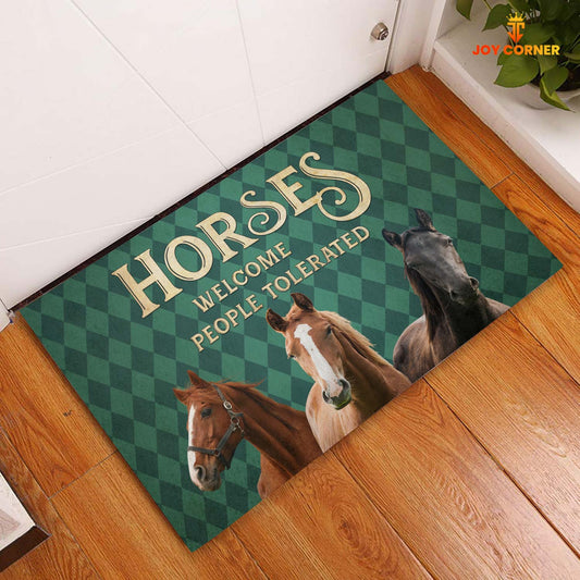 Uni Horse Welcome People Tolerated Doormat