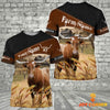 Uni Texas Longhorn On Farms Custom Name Printed 3D Black Hoodie