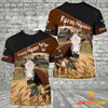 Uni Hereford On Farms Custom Name Printed 3D Black Hoodie