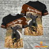 Uni Belted Galloway On Farms Custom Name Printed 3D Black Hoodie