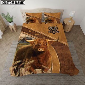 Uni Highland Cattle Customized Bedding set