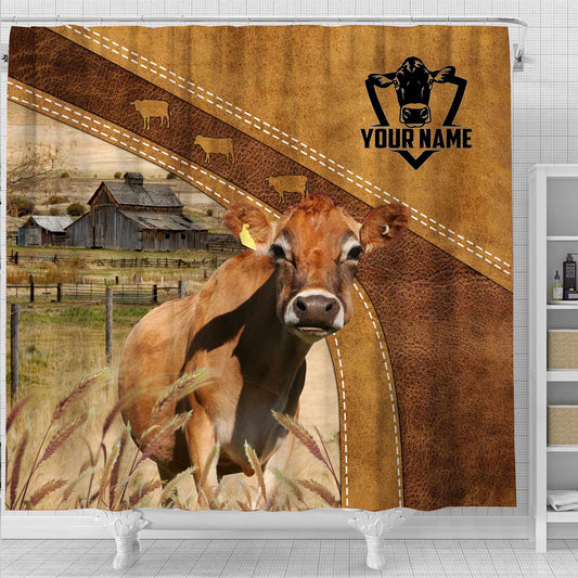 Uni Custom Name Jersey Pattern Shower Curtain