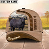 Uni Black Angus Custom Name Light Brown Cap