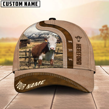 Uni Hereford Custom Name Light Brown Cap