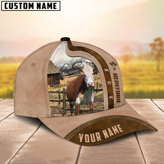 Uni Hereford Custom Name Light Brown Cap