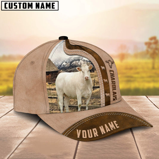 Uni Charolais Custom Name Light Brown Cap