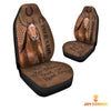 Uni Horse Leather Carving Customized Name Car Seat Cover Set