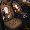 Uni Hereford Leather Carving Customized Name Car Seat Cover Set