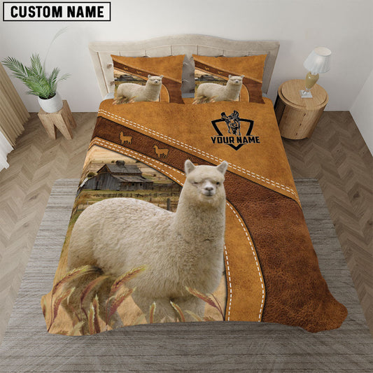Uni Custom Name Alpaca Bedding set