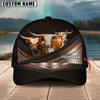 Uni Happiness Texas Longhorn Customized Name Brown 3D Classic Cap