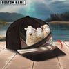 Uni Happiness Sheep Customized Name Brown 3D Classic Cap