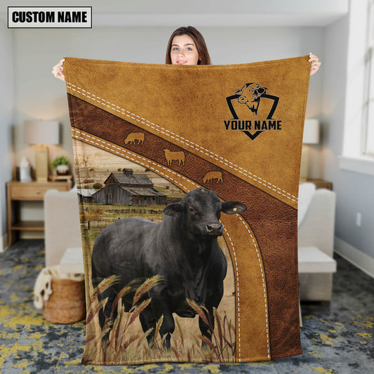 Uni Personalized Name Brangus Blanket