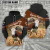 Uni Hereford On Farms Custom Name Printed 3D Black Hoodie