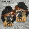 Uni Belted Galloway On Farms Custom Name Printed 3D Black Hoodie