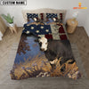 Uni Black Hereford America Customized Name 3D Bedding Set