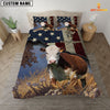 Uni Hereford America Customized Name 3D Bedding Set