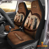 Uni Horse Pattern Customized Name Heart Car Seat Cover Set