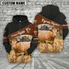 Uni Limousin On Farm Custom Name Printed 3D Black Hoodie